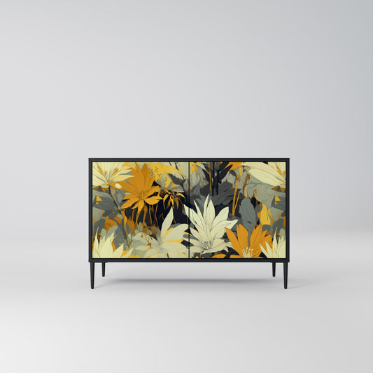 SUNKISSED LILY 2-Door Sideboard in Black Finish