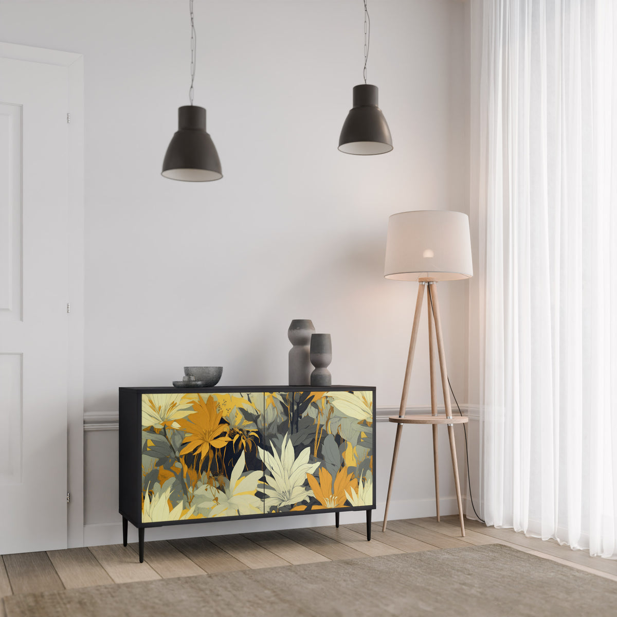 SUNKISSED LILY Skänk med två dörrar