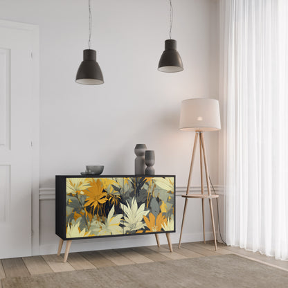 SUNKISSED LILY 2-Door Sideboard in Black Finish