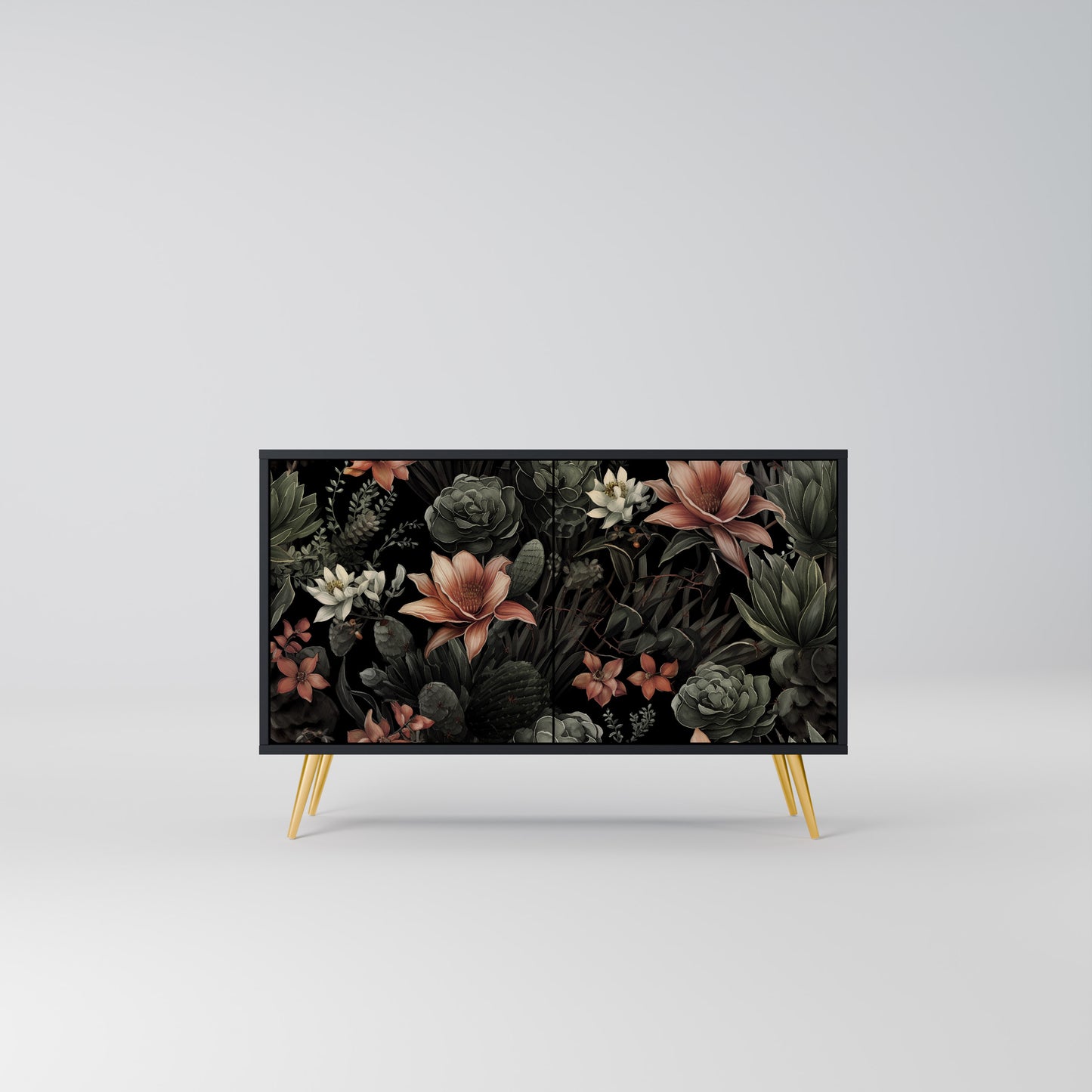 SECRET VERDURE 2-Door Sideboard in Black Finish