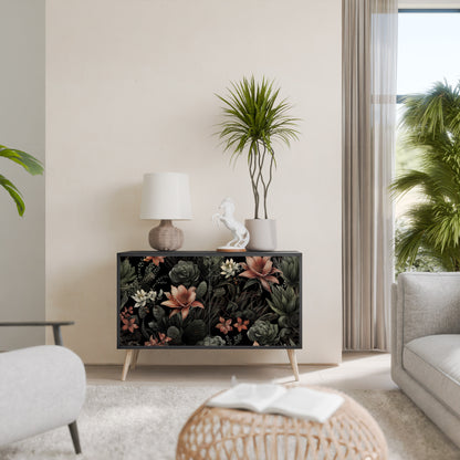 SECRET VERDURE 2-Door Sideboard in Black Finish