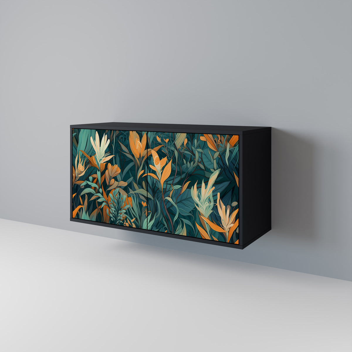 FLORAL SERENITY Skänk med två dörrar
