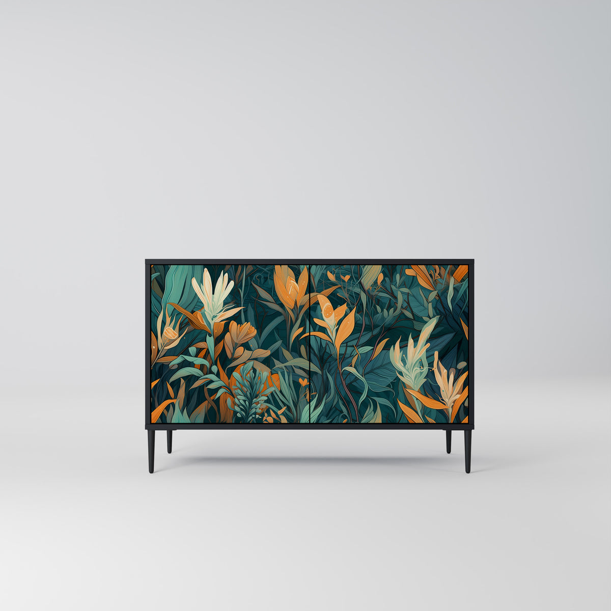 FLORAL SERENITY Skänk med två dörrar