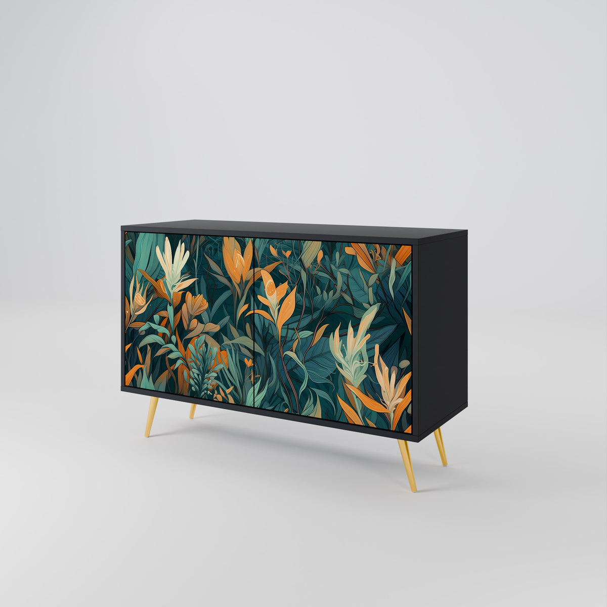 FLORAL SERENITY Skänk med två dörrar