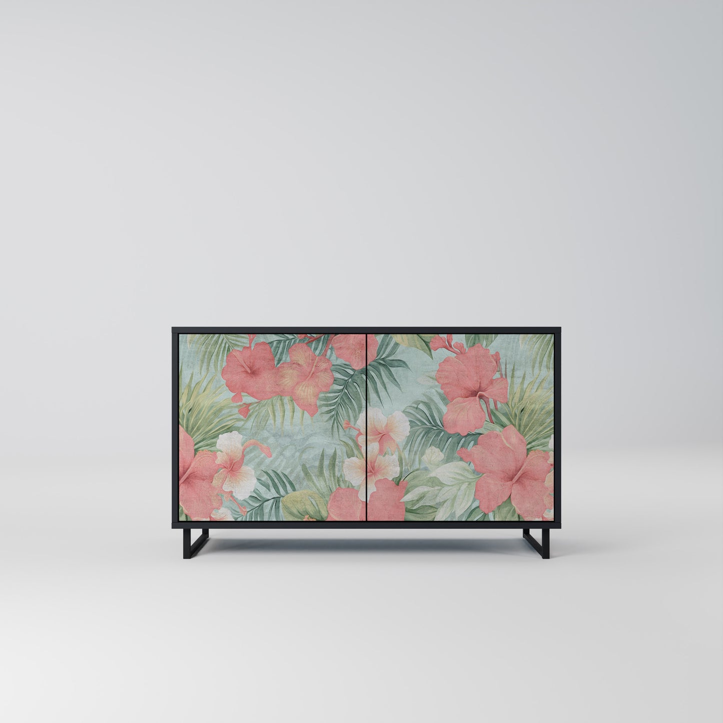 HAWAIIAN SPIRIT 2-Door Sideboard in Black Finish