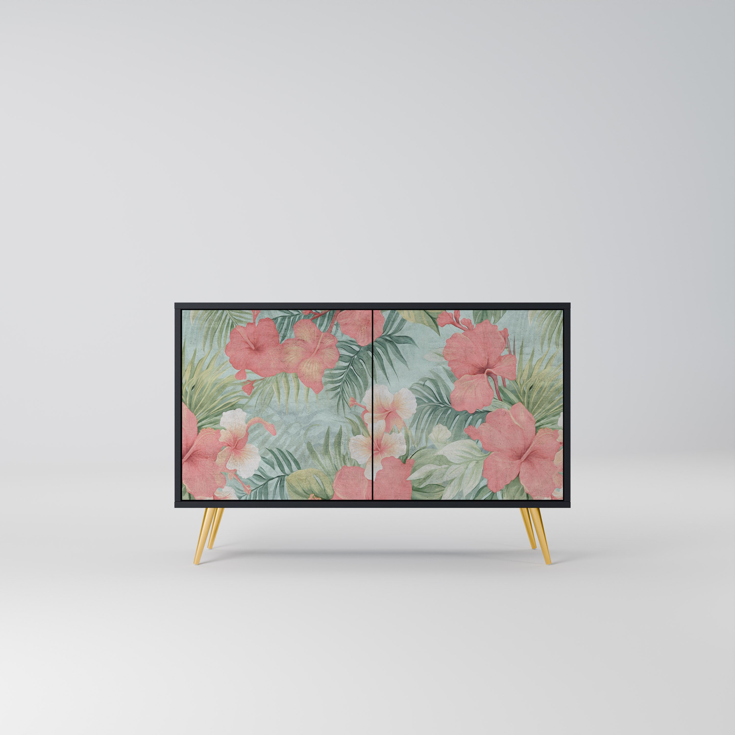 HAWAIIAN SPIRIT 2-dörrars skänk i svart finish
