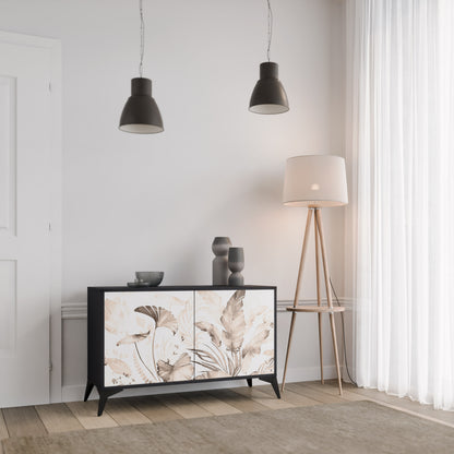 WILD TENDERNESS 2-Door Sideboard in Black Finish