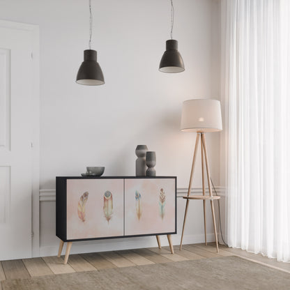 THE DELIQUESCE 2-Door Sideboard in Black Finish