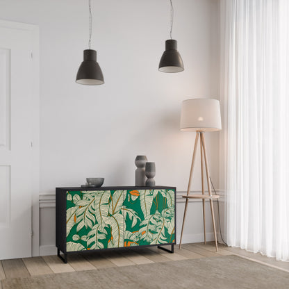VERDANT PLEASURES 2-Door Sideboard in Black Finish
