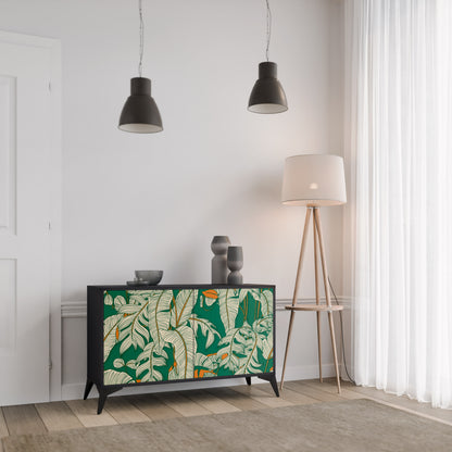 VERDANT PLEASURES 2-Door Sideboard in Black Finish