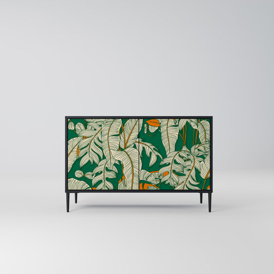 VERDANT PLEASURES 2-Door Sideboard in Black Finish