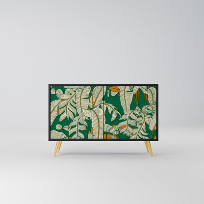 VERDANT PLEASURES 2-Door Sideboard in Black Finish