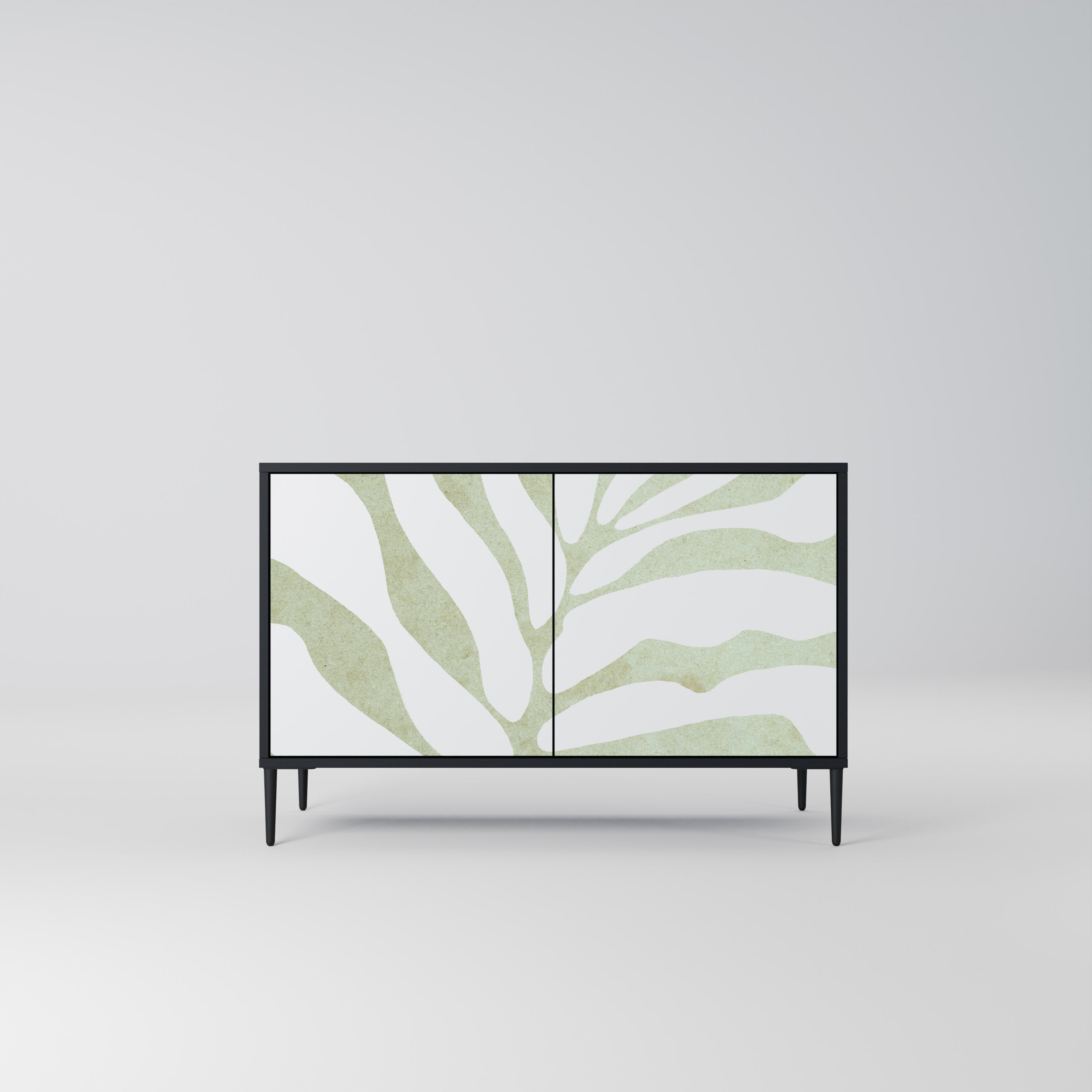 BOTANICAL SPARK 2-dörrars skänk i svart finish