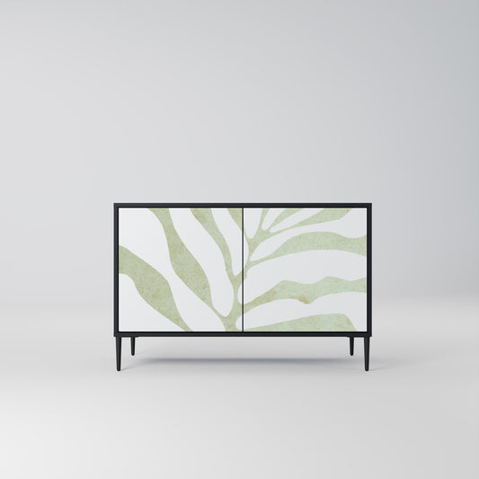 BOTANICAL SPARK 2-Door Sideboard in Black Finish