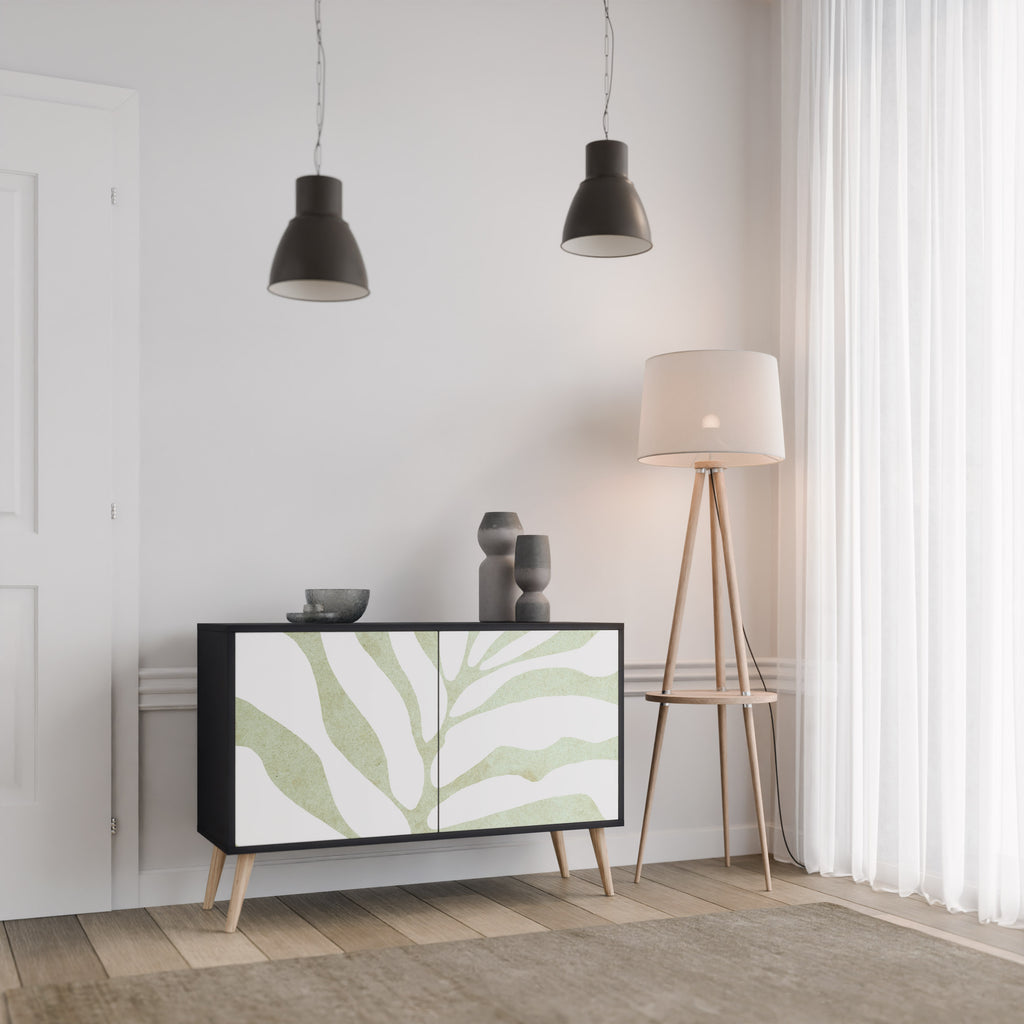 BOTANICAL SPARK 2-dörrars skänk i svart finish