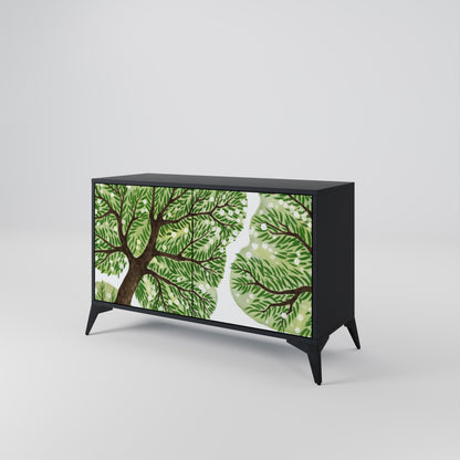 WILDERNESS DASH 2-Door Sideboard in Black Finish