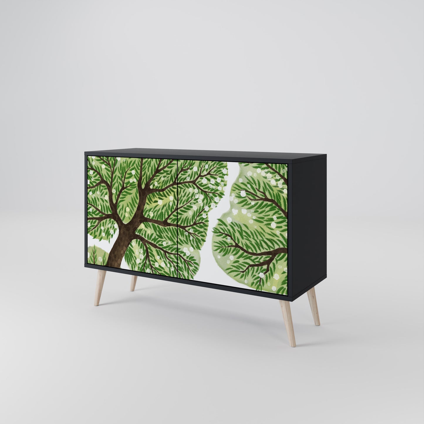 WILDERNESS DASH 2-Door Sideboard in Black Finish