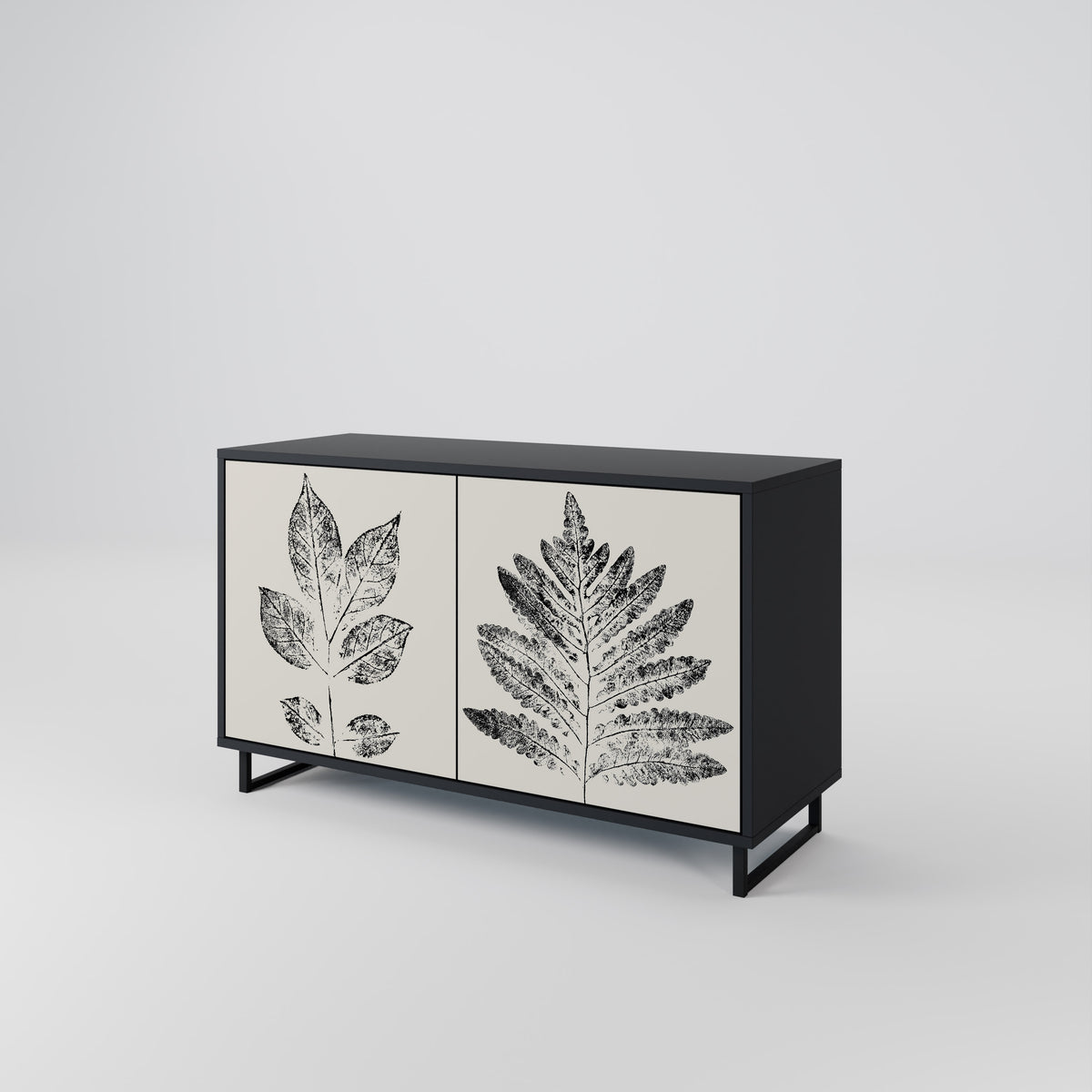 LEAFY STAMPS Skänk med två dörrar
