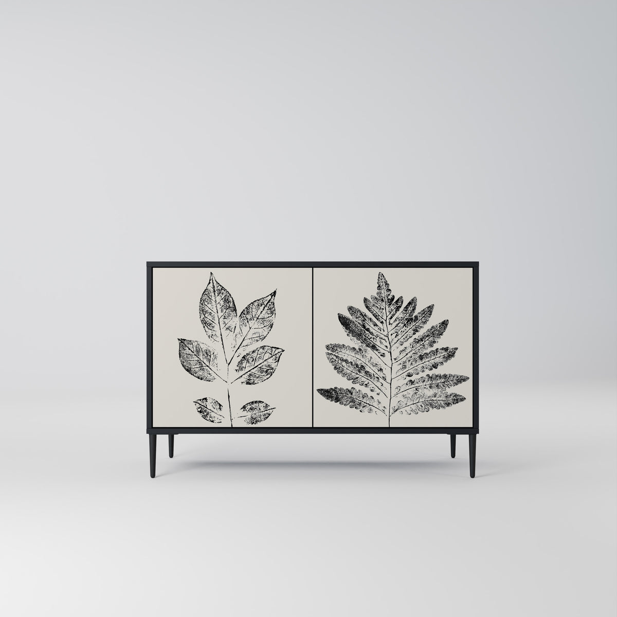 LEAFY STAMPS Skänk med två dörrar
