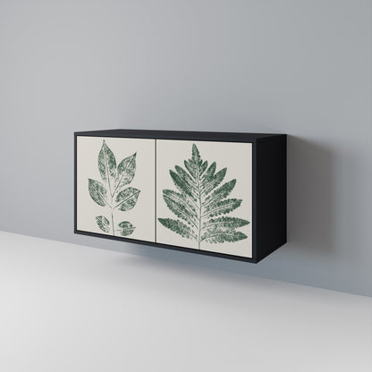 GREEN LEAFY STAMPS Skänk med två dörrar
