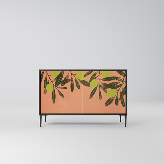 JUICY OLIVES 2-Door Sideboard in Black Finish