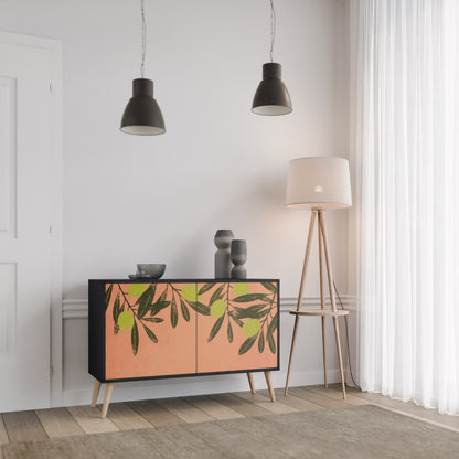 JUICY OLIVES 2-Door Sideboard in Black Finish