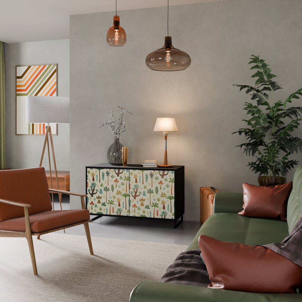 PALM SPRING 2-dörrars skänk i svart finish