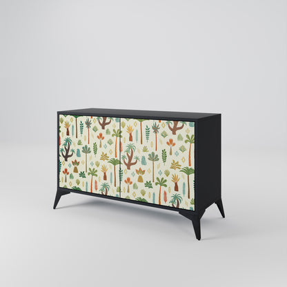 PALM SPRING 2-Door Sideboard in Black Finish