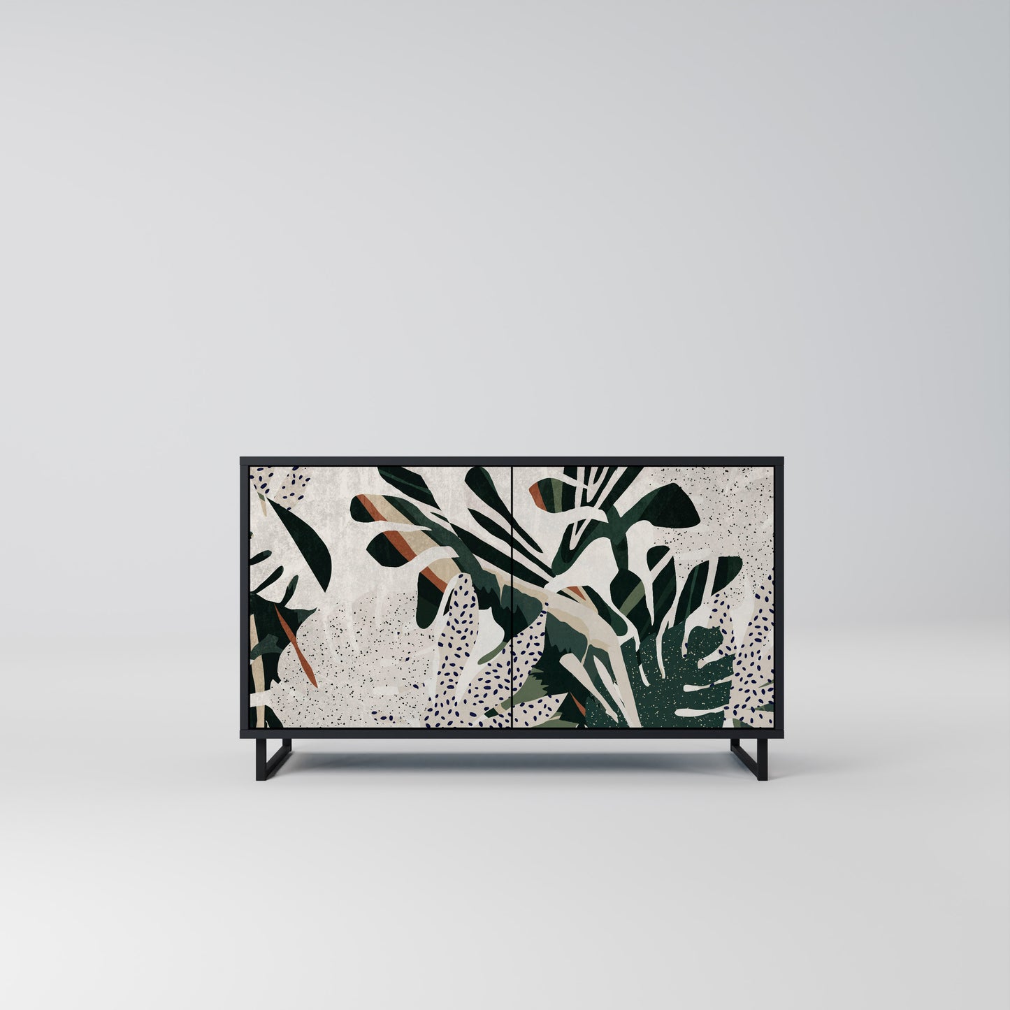 VERDURE FORMATION 2-Door Sideboard in Black Finish