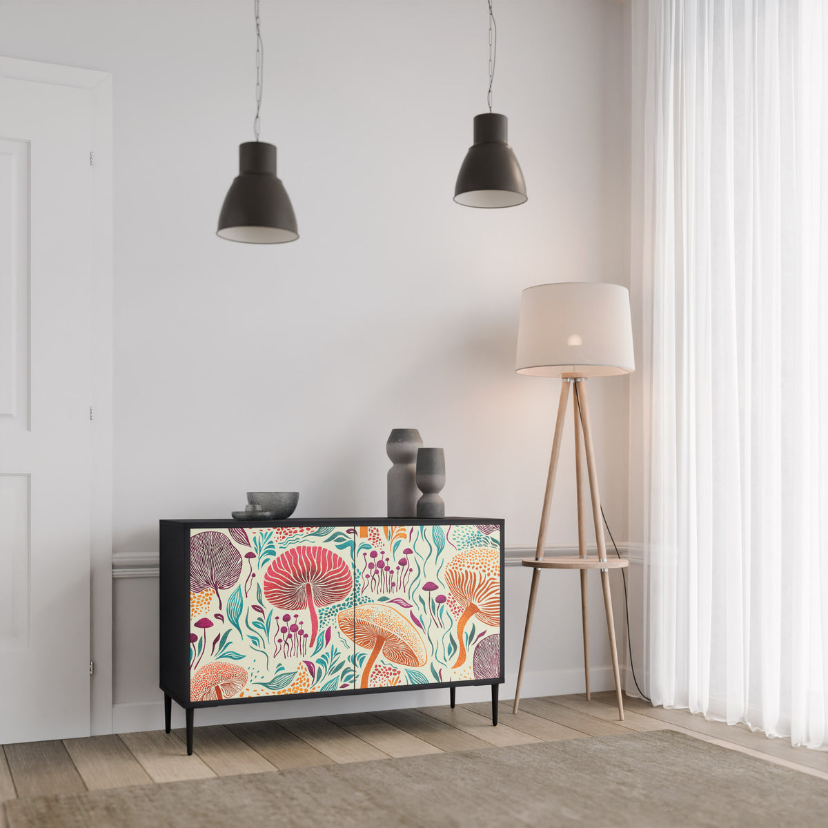 FUNGUS FANTASY Skänk med två dörrar