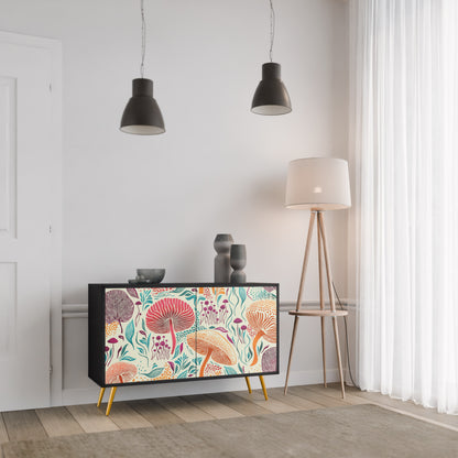 FUNGUS FANTASY 2-Door Sideboard in Black Finish