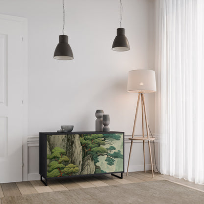 VERDURE ABYSS 2-Door Sideboard in Black Finish