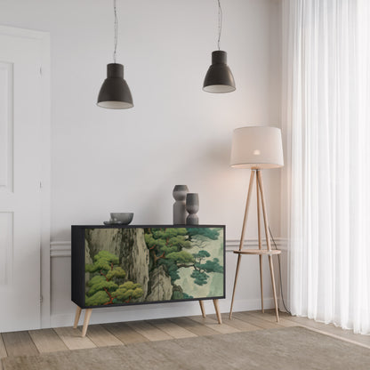 VERDURE ABYSS 2-Door Sideboard in Black Finish
