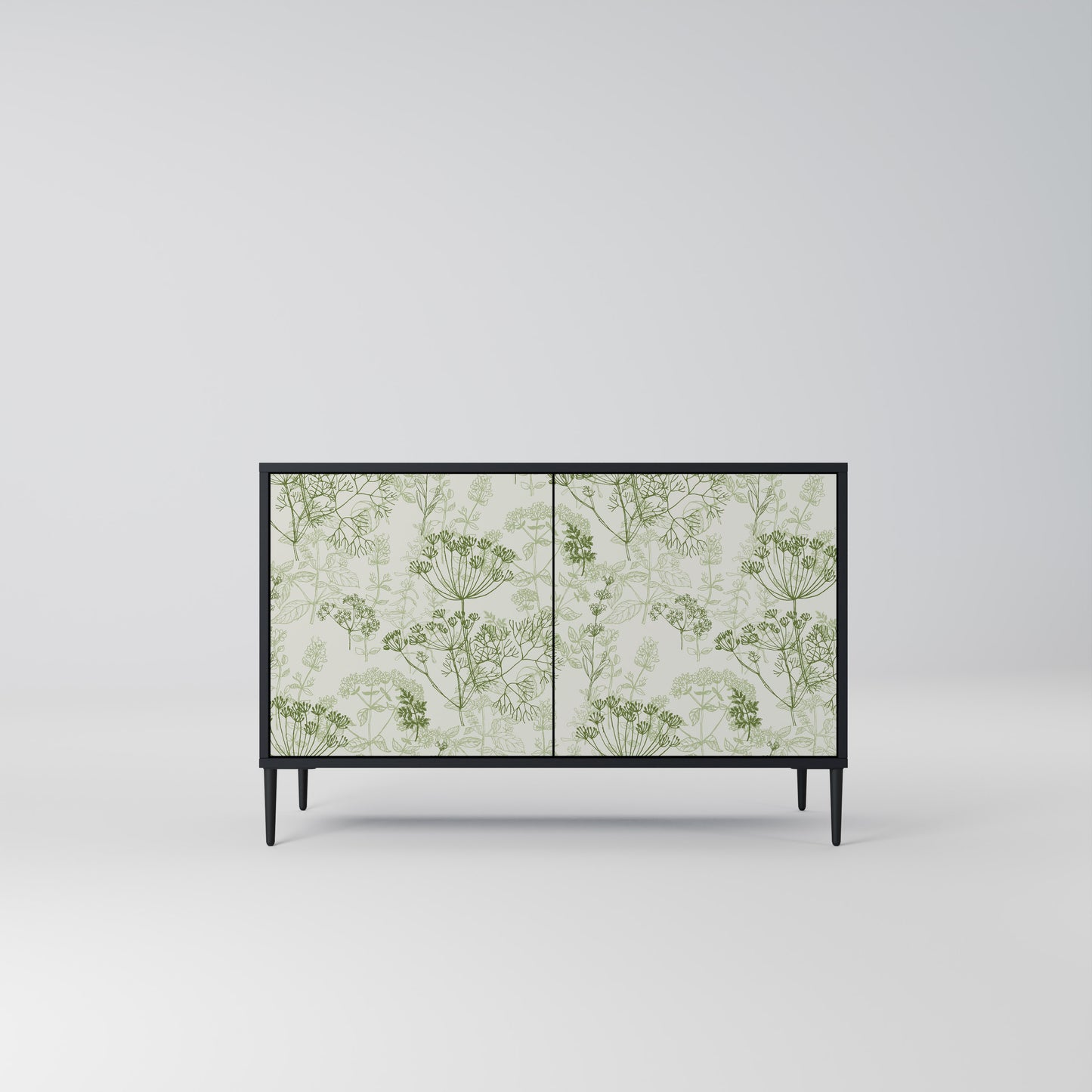 FENNEL BALDACHIN 2-Door Sideboard in Black Finish