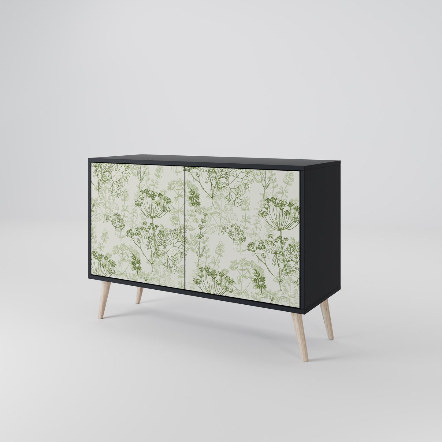 FENNEL BALDACHIN 2-Door Sideboard in Black Finish