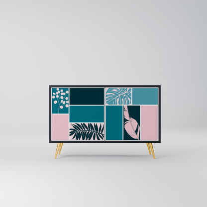 COMBINATION OF SHAPES 2-Door Sideboard in Black Finish