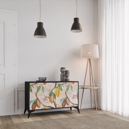 COCOA FRUITS 2-Door Sideboard in Black Finish