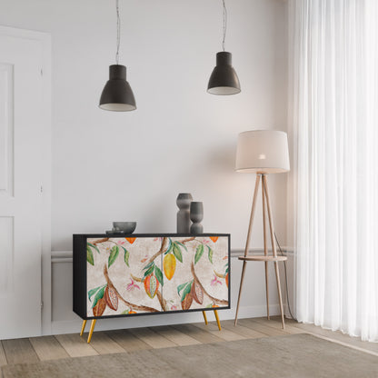COCOA FRUITS 2-Door Sideboard in Black Finish