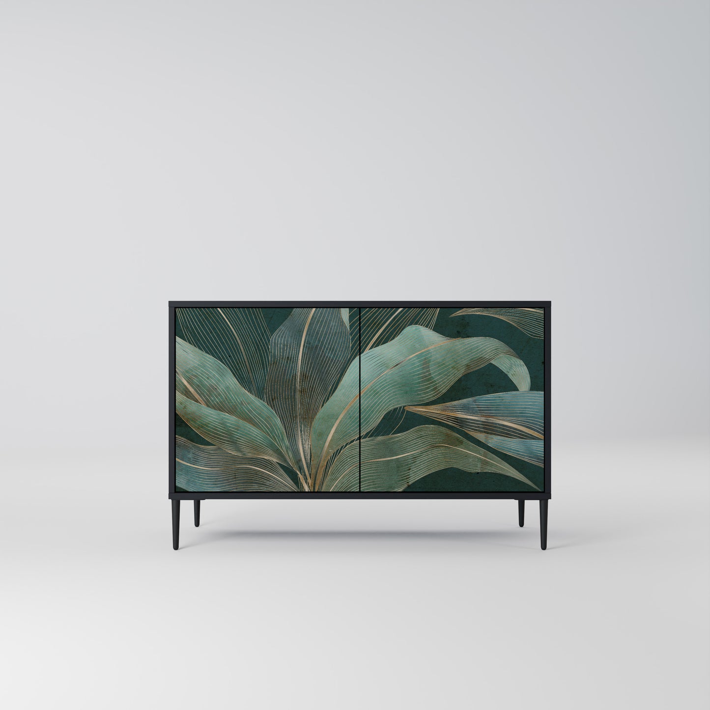 ROYAL GREEN 2-Door Sideboard in Black Finish