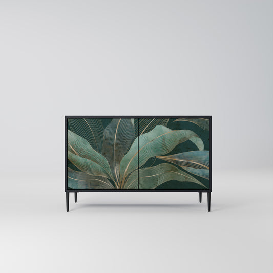 ROYAL GREEN 2-Door Sideboard in Black Finish