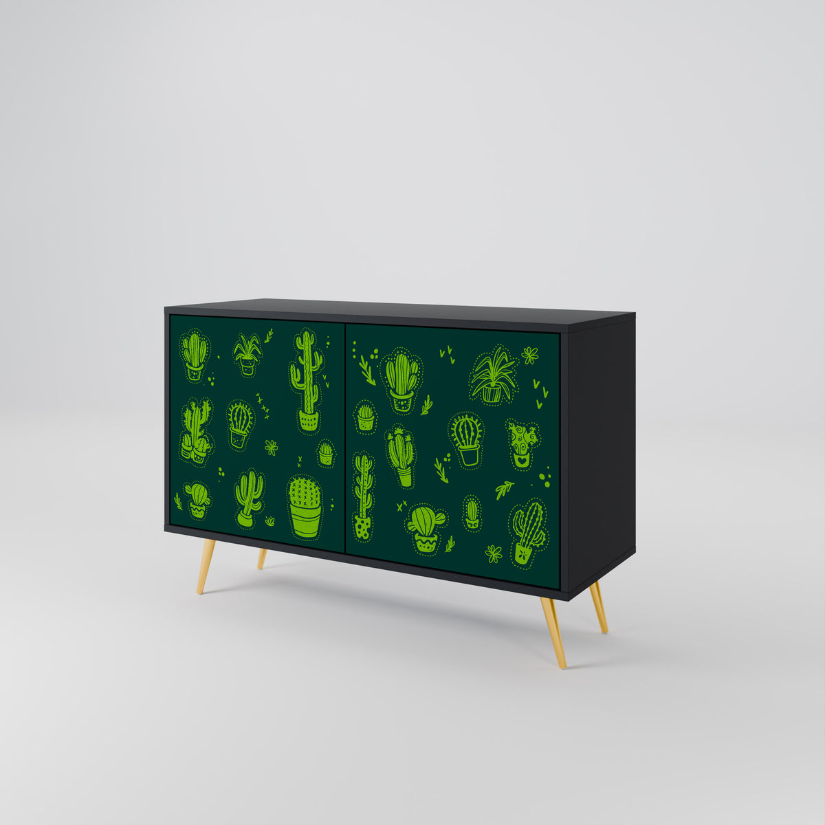 DESERT GREEN Skänk med två dörrar