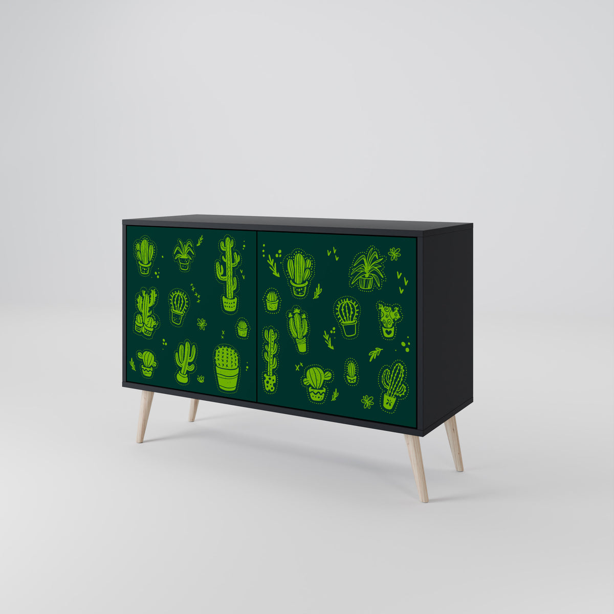 DESERT GREEN Skänk med två dörrar