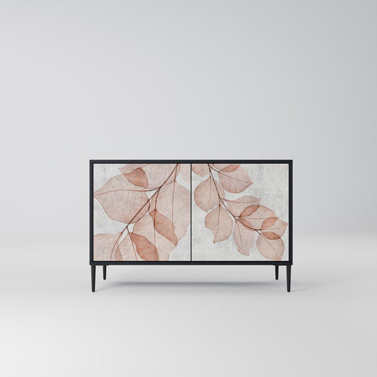 AUTUMN FRAGILITY 2-Door Sideboard in Black Finish