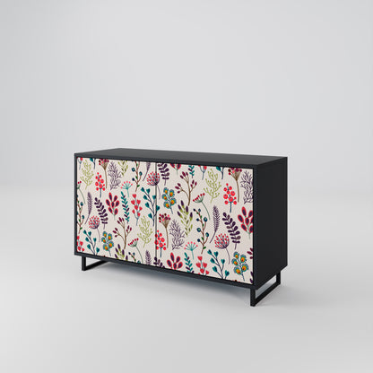 AUTUMN SUNDRIES 2-Door Sideboard in Black Finish