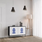 POLISH FOLK ART Skänk med två dörrar