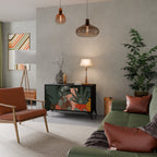 TROPICAL COMPOSITION Skänk med två dörrar