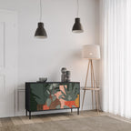 TROPICAL COMPOSITION Skänk med två dörrar