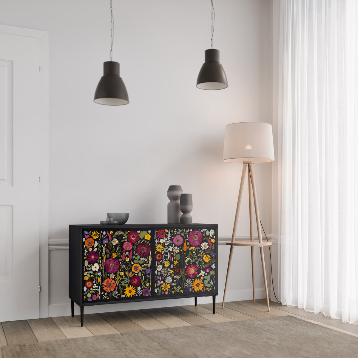 MIDNIGHT GARDEN 2-Door Sideboard