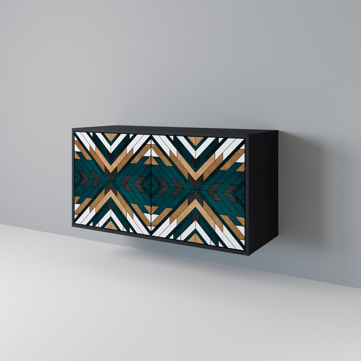 ARTISTIC GEOMETRY Skänk med två dörrar