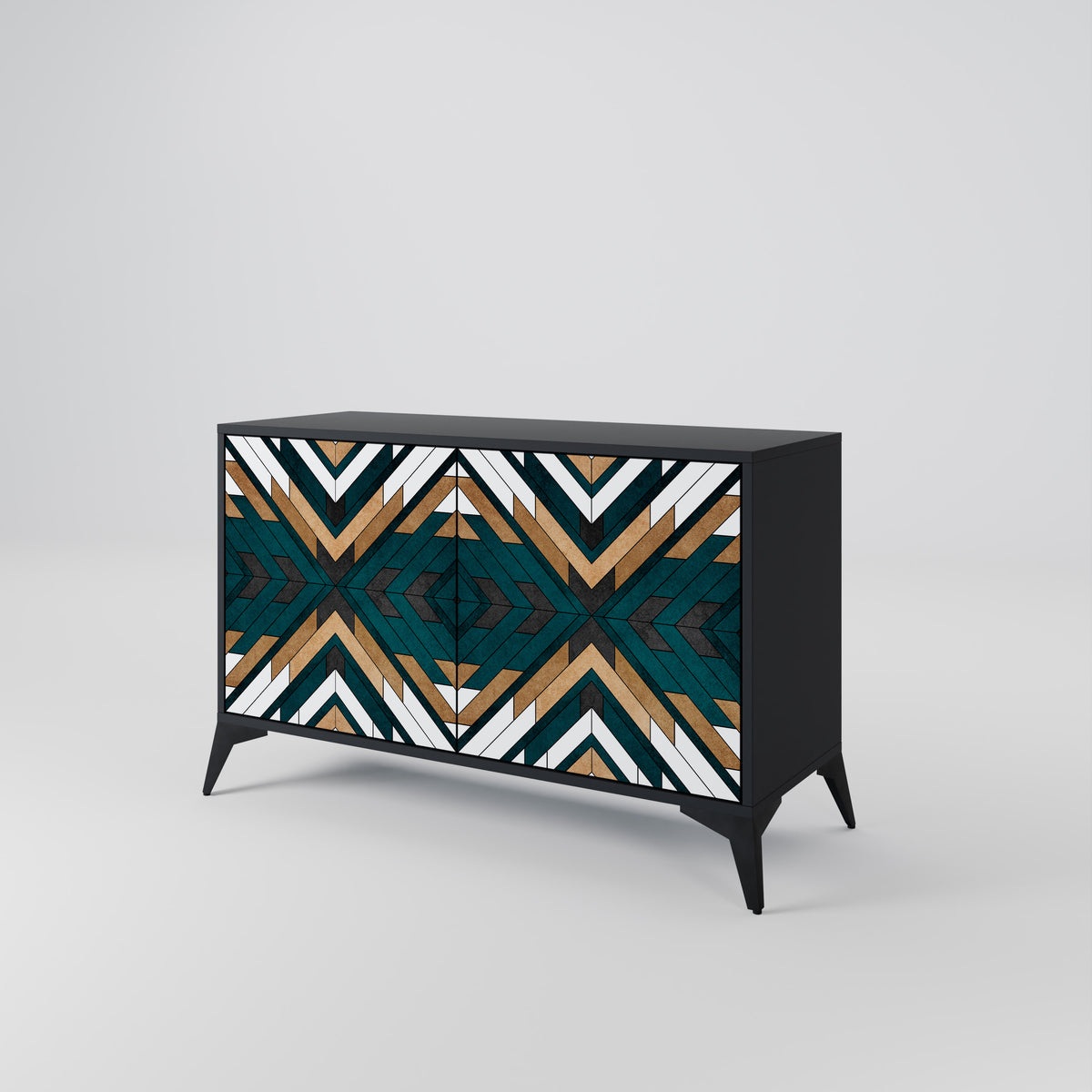 ARTISTIC GEOMETRY Skänk med två dörrar